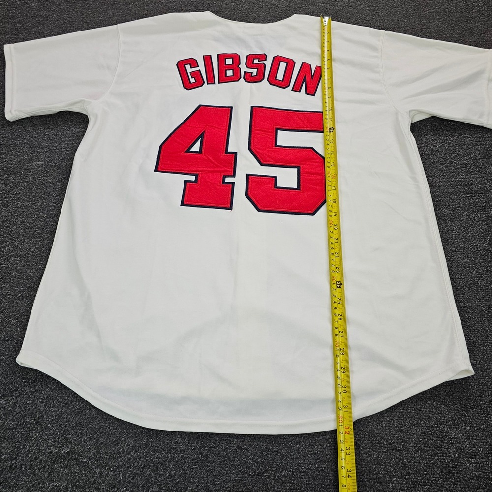 Mitchell & Ness St Louis Cardinals Jersey Mens 52 1964 Bob Gibson 45 Cream - Picture 8 of 10